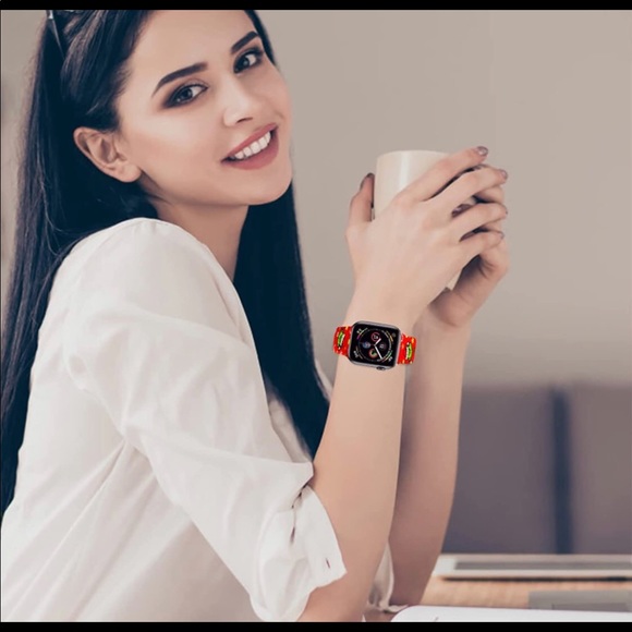 Christmas Grinch silicone adjustable Apple Watch band red green 38/40/41mm NWT - Picture 11 of 12